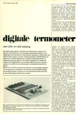 digitale termometer - met LCD- of LED-uitlezing