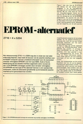EPROM-alternatief - 2716 = 4 x 5204