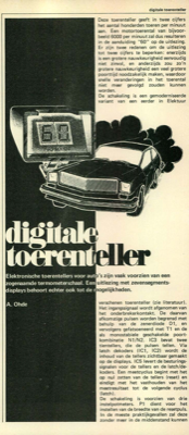 digitale toerenteller