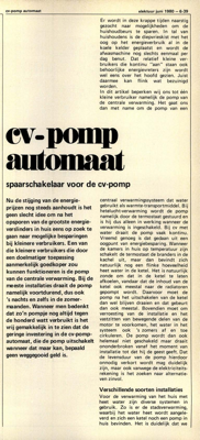 cv-pomp automaat - spaarschakelaar voor de cv-pomp