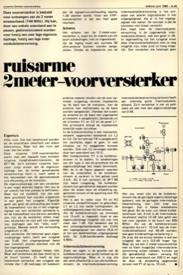 ruisarme 2meter-voorversterker