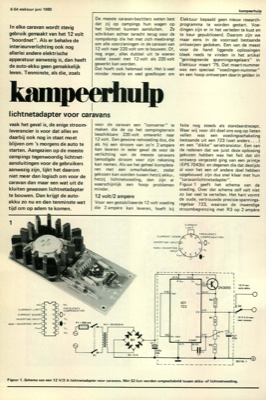 kampeerhulp - lichtnetadapter voor caravans