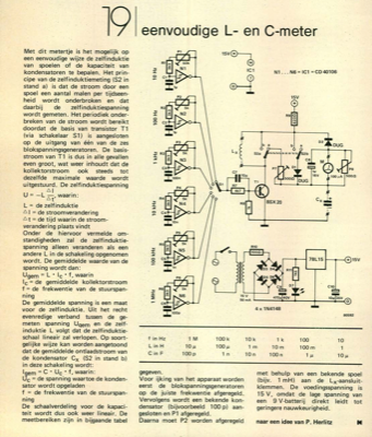 eenvoudige L- en C-meter