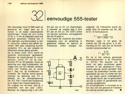 eenvoudige 555-tester