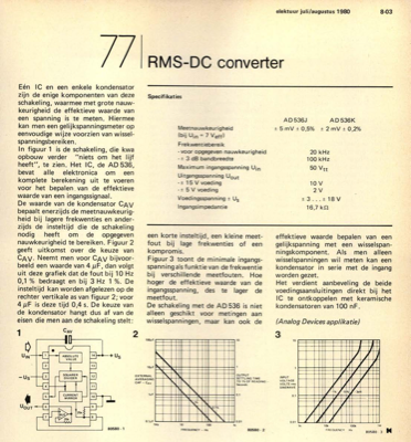 RMS-DC converter