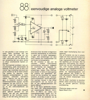 eenvoudige analoge voltmeter