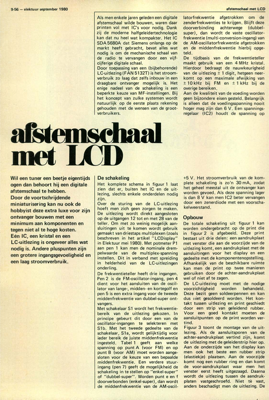 afstemschaal met LCD