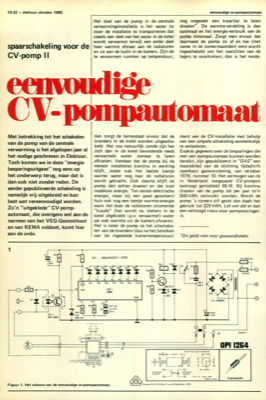 eenvoudige CV-pompautomaat - spaarschakeling voor de CV-pomp II