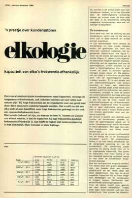 elkologie - kapaciteit van elko's frekwentie-afhankelijk