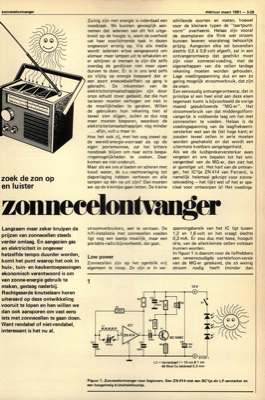 zonnecelontvanger - zoek de zon op en luister