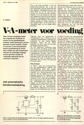 V-A-meter voor voeding - met automatische bereikomschakeling