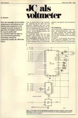 JC als voltmeter