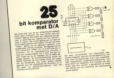 bit komparator met D/A