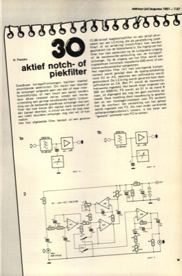 aktief notch- of peikfilter