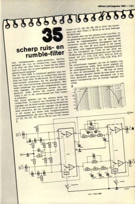 scherp ruis- en rumble-filter