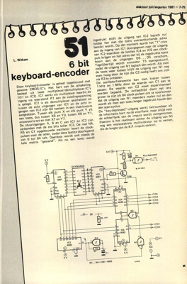 6 bit keyboard-encoder