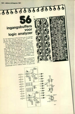 ingangsbuffers voor logic analyzer