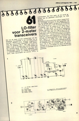 LO-filter voor 2-meter transceivers