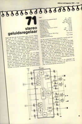 stereo geluidsregelaar