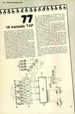 16-kanaals TAP