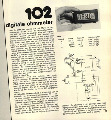 digitale ohmmeter