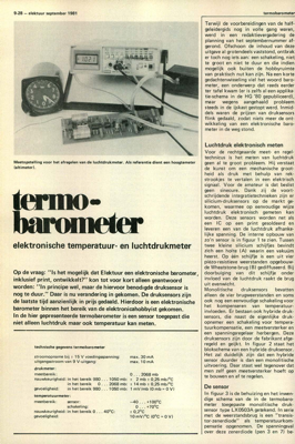 termobarometer - elektronische temperatuur- en luchtdrukmeter