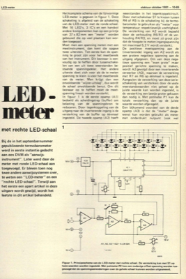 LED-meter - met rechte LED-schaal