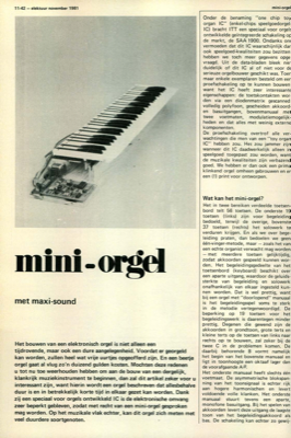 mini-orgel - met maxi-sound