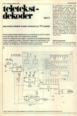 teletekstdekoder (2) - een extra schakel tussen antenne en TV-toestel