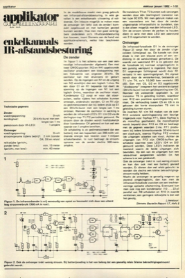 enkelkanaals IR-afstandsbesturing