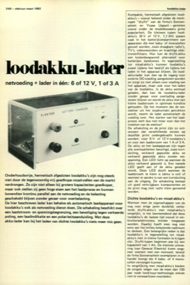 loodakku-lader - netvoeding + lader in één: 6 of 12 V, 1 of 3 A