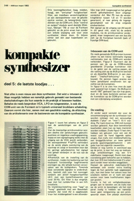 kompakte synthesizer (5) - de laatste loodjes…