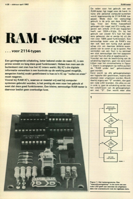 RAM-tester - …voor 2114-typen