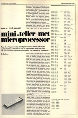 mini-teller met microprocessor - leuk en toch simpel