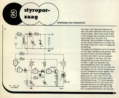 styropor-zaag - draadzaag voor piepschuim