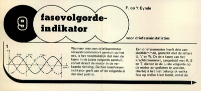 fasevolgorde-indikator - voor driefaseninstallaties