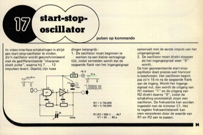 start-stop-oscillator - pulsen op kommando