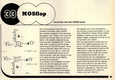 MOSflop - monoflop met één CMOS-poort