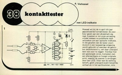 kontakttester - met LED-indikatie