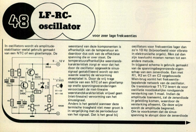 LF-RC-oscillator - voor zeer lage frekwenties