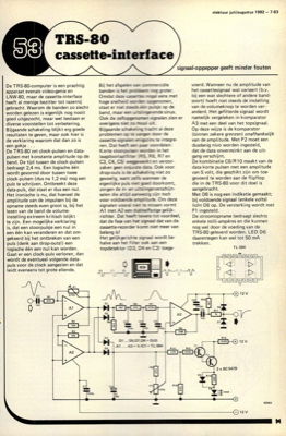 TRS-80 cassette-interface - signaal-oppepper geeft minder fouten