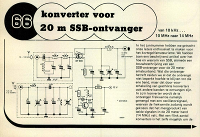 konverter voor 20 m SSB-ontvanger - van 10 kHz… 10 MHz naar 14 MHz