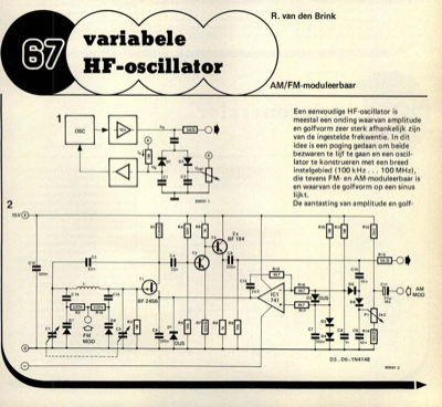 variabele HF-oscilator - AM/FM-moduleerbaar
