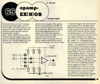 opamp-EX(N)OR - analoge logika