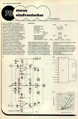 stereo eindversterker - in een enkel IC
