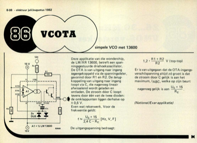 VCOTA - simpele VCO met 13600