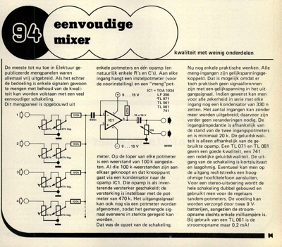 eenvoudige mixer - kwaliteit met weinig onderdelen