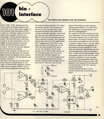 bio-interface - bio-elektrische signalen voor de computer