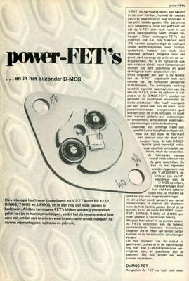power-FET's - …en in het bijzonder D-MOS