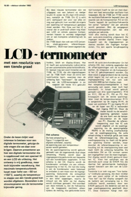 LCD-termometer - met een resolutie van een tiende graad